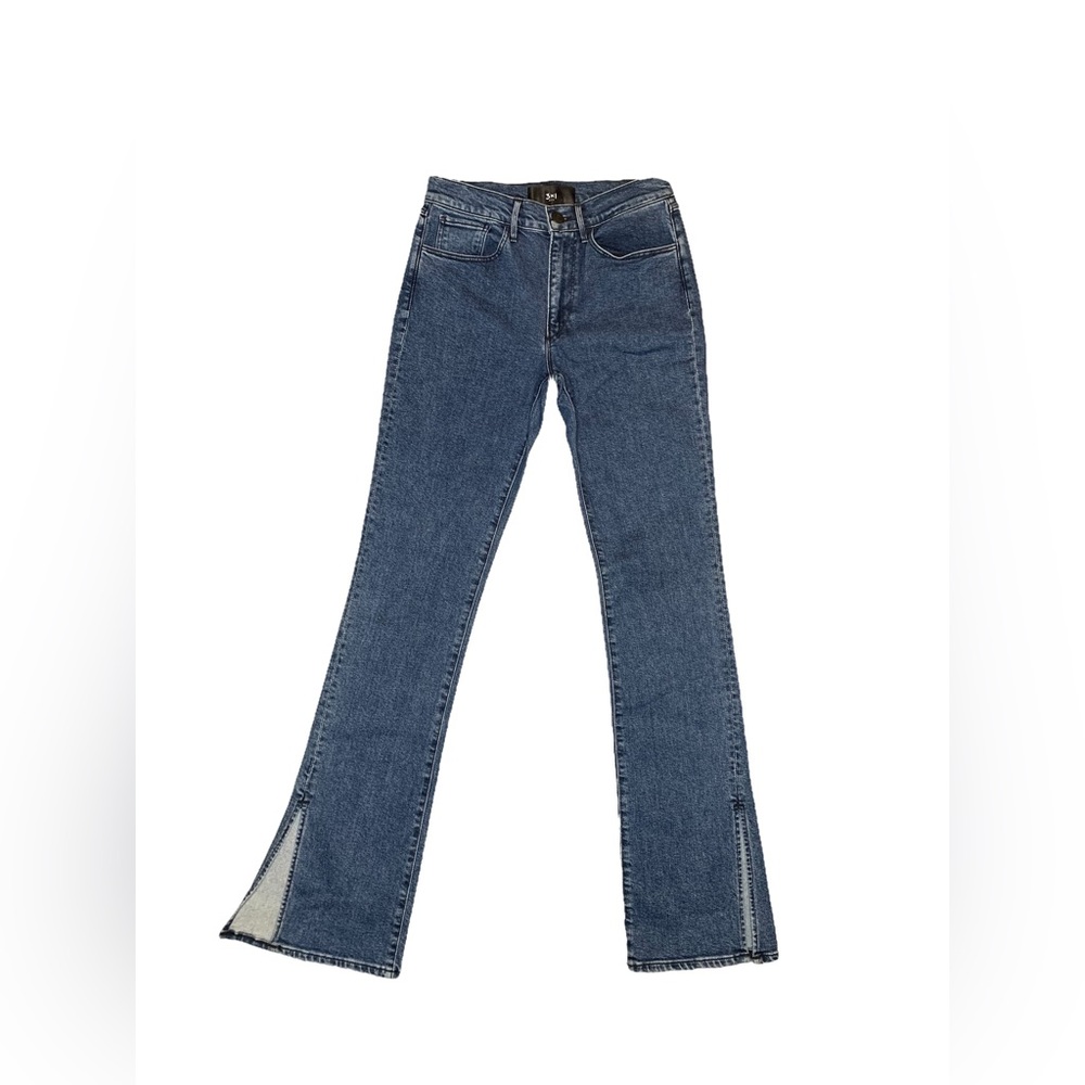 3X1 High Rise Split Seam Bell Jeans in Hester Size 27 - Picture 6 of 10